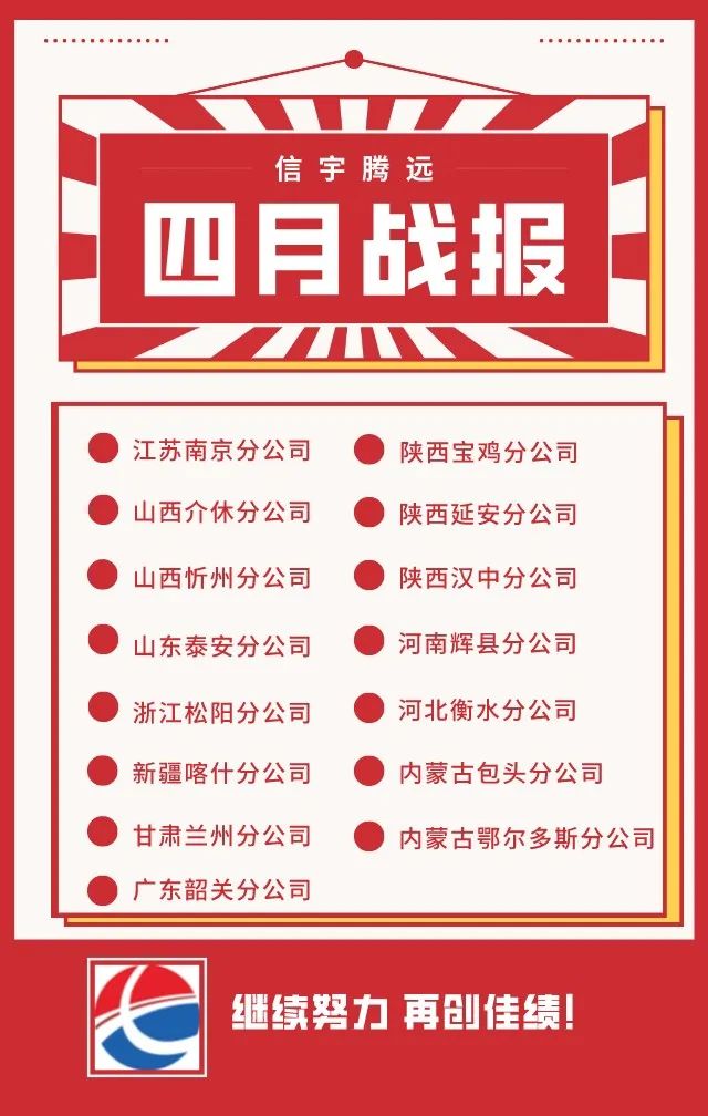 信宇腾远成立江苏南京、甘肃兰州、内蒙古包头等15家分公司