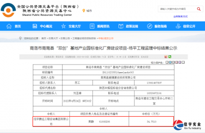 <b>信宇腾远中标商洛市商南县五个监理项目</b>